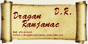 Dragan Ramjanac vizit kartica